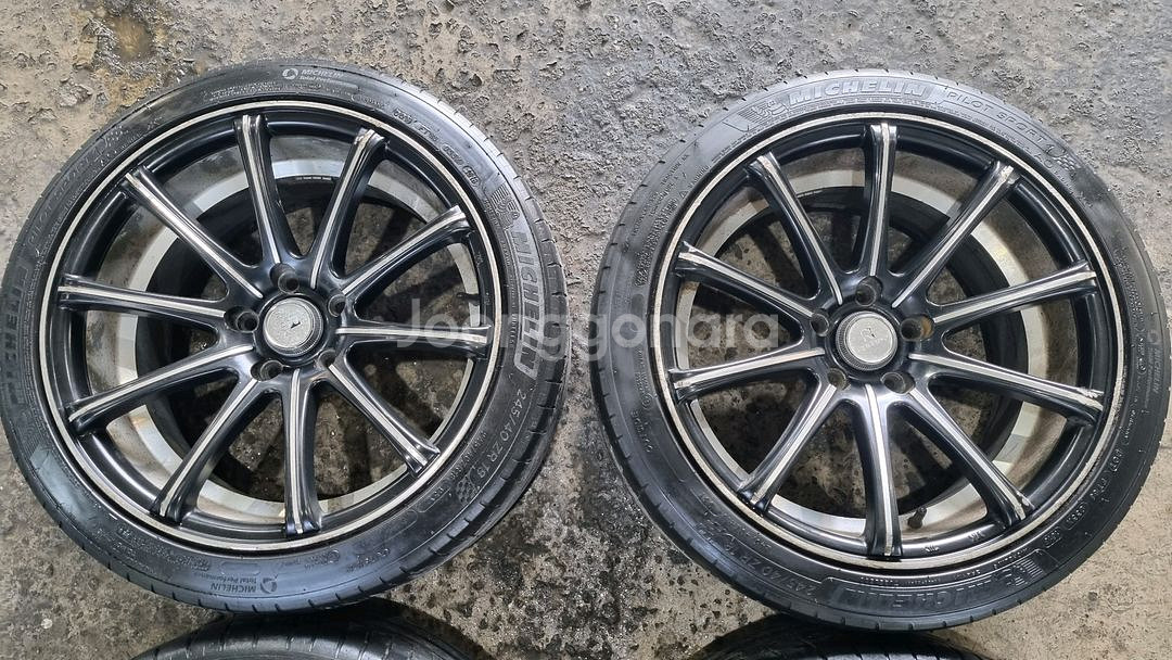 루피노 18인치 휠타이어 현대 기아 삼성 pcd114--2