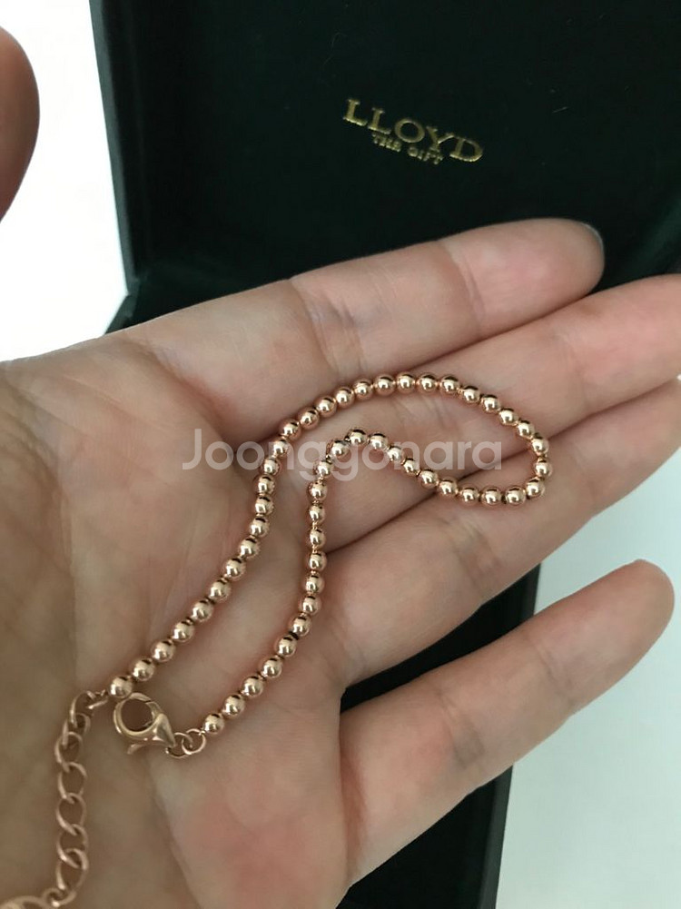 로즈골드 6g 14k 볼팔찌 3mm 상태 매우 좋음 (--0