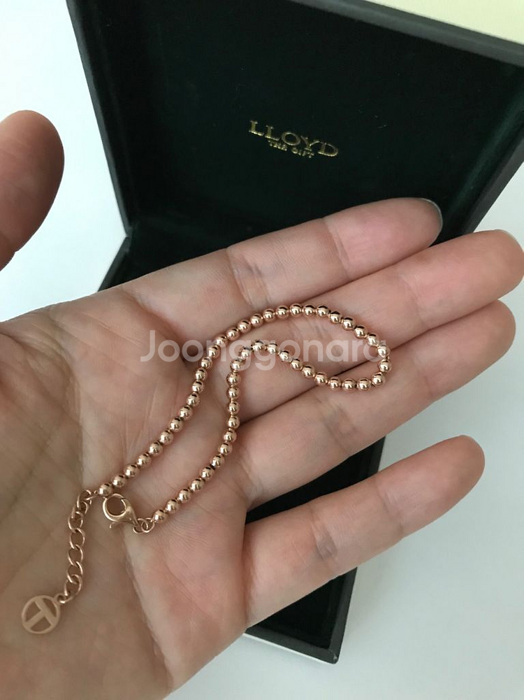 로즈골드 6g 14k 볼팔찌 3mm 상태 매우 좋음 (--1