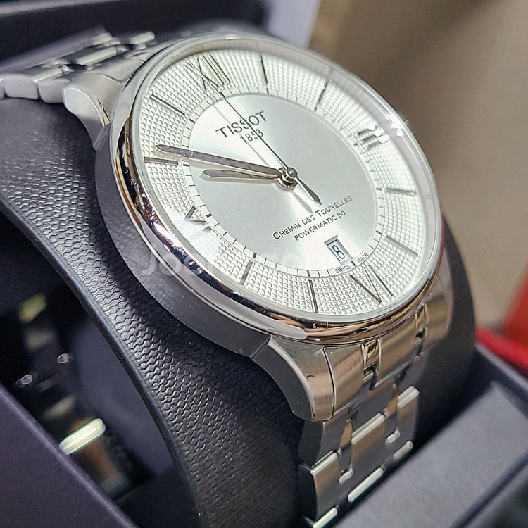 티쏘 슈망데뚜렐 파워매틱80 오토매틱 시계 42mm--2