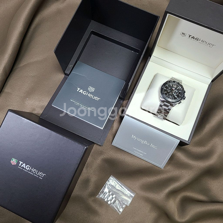 태그호이어 포뮬러1 크로노그래프 43mm 블랙 쿼츠--1