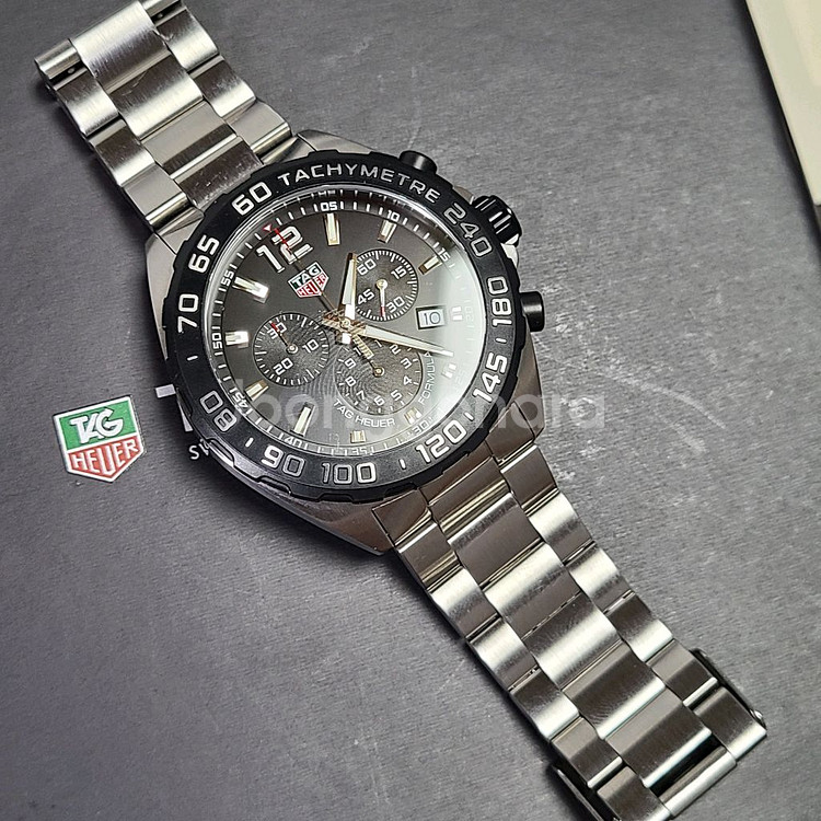 태그호이어 포뮬러1 크로노그래프 43mm 블랙 쿼츠--9
