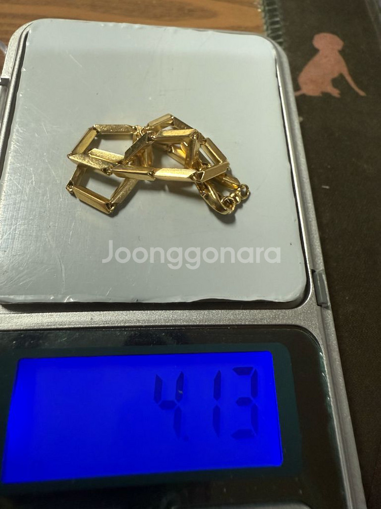 [부산] 18K 여성 대나무 기본 팔찌 1.1돈--3