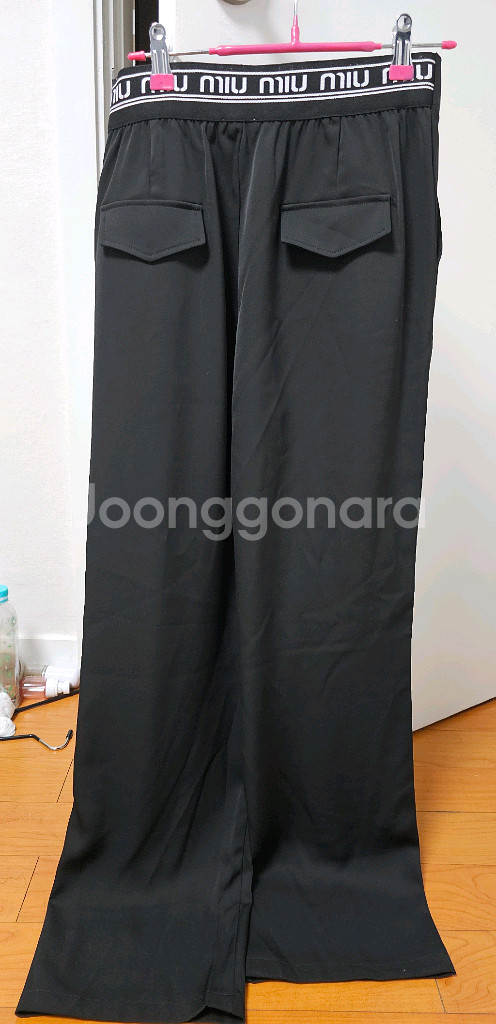미우미우 실키 팬츠(M)--1