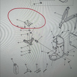 (구매)제노아 예초기 부품 구매 엔진브라켓