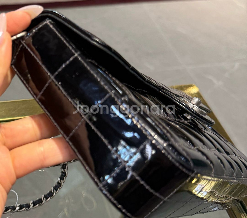 샤넬 초코바 숄더백--3