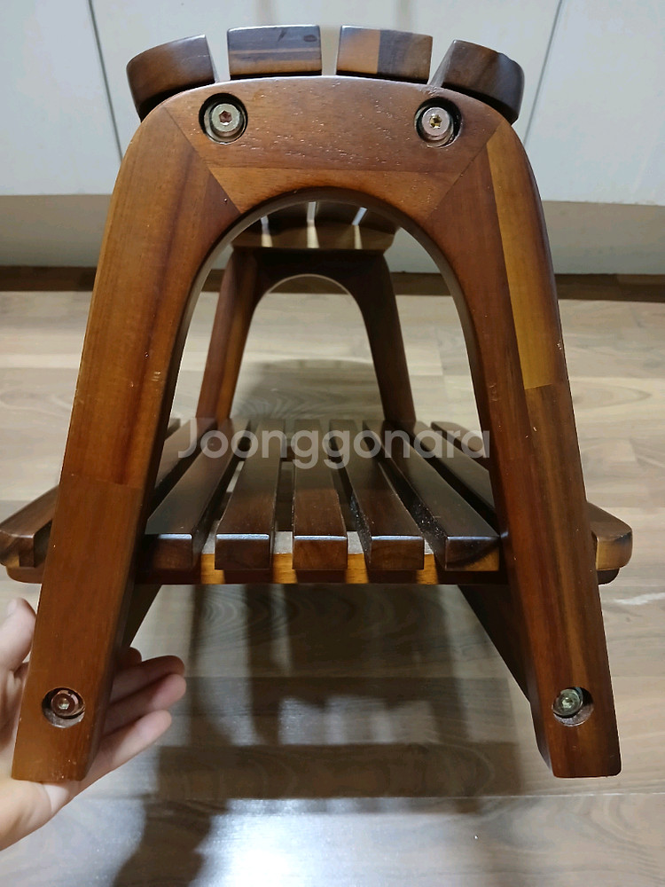 원목 2단 발받침대, 풋레스트, 원목스툴, 현관 의--5