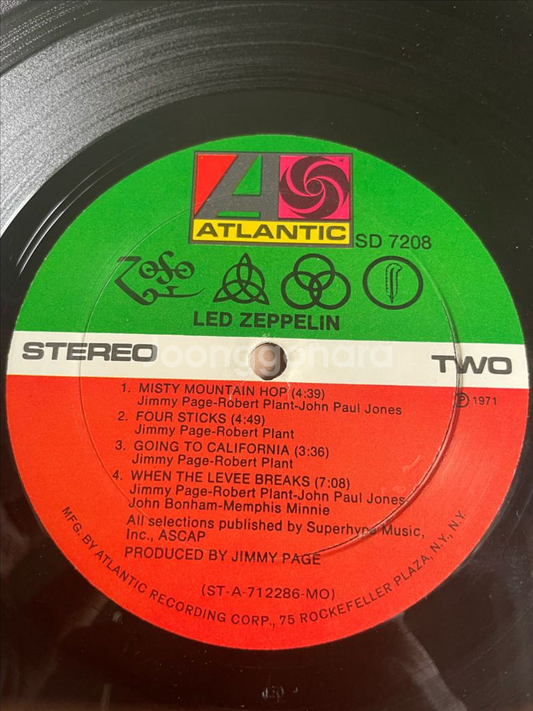 음반 LP 레드 제플린 (Led Zeppelin)--2