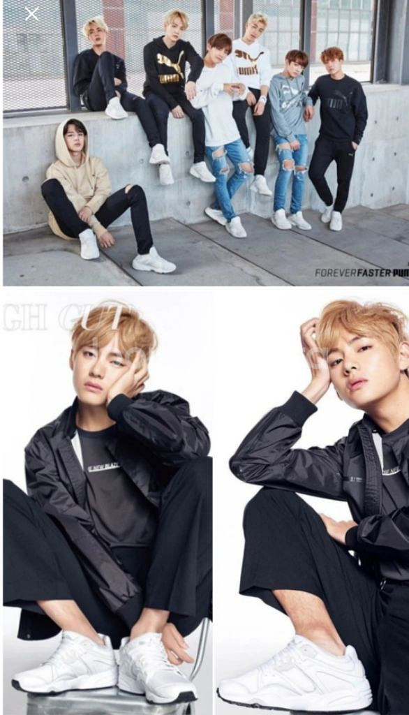 푸마 트리노믹 블레이즈 X 방탄 BTS 운동화 230--3