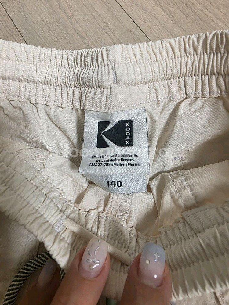 코닥 키즈 얇은 면바지 140--1