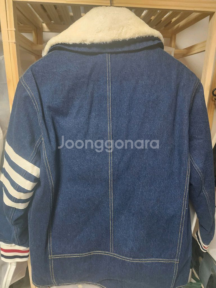톰브라운 데님 자켓 100사이즈--2