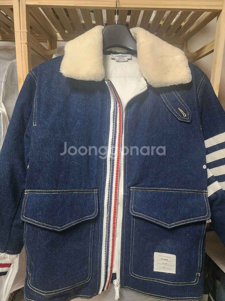 톰브라운 데님 자켓 100사이즈--1