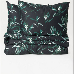H&M 올리브 블랙 이불 커버 더블 미사용 제품