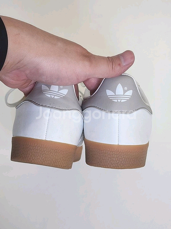 ADIDAS 가젤 화이트 그레이 260--3