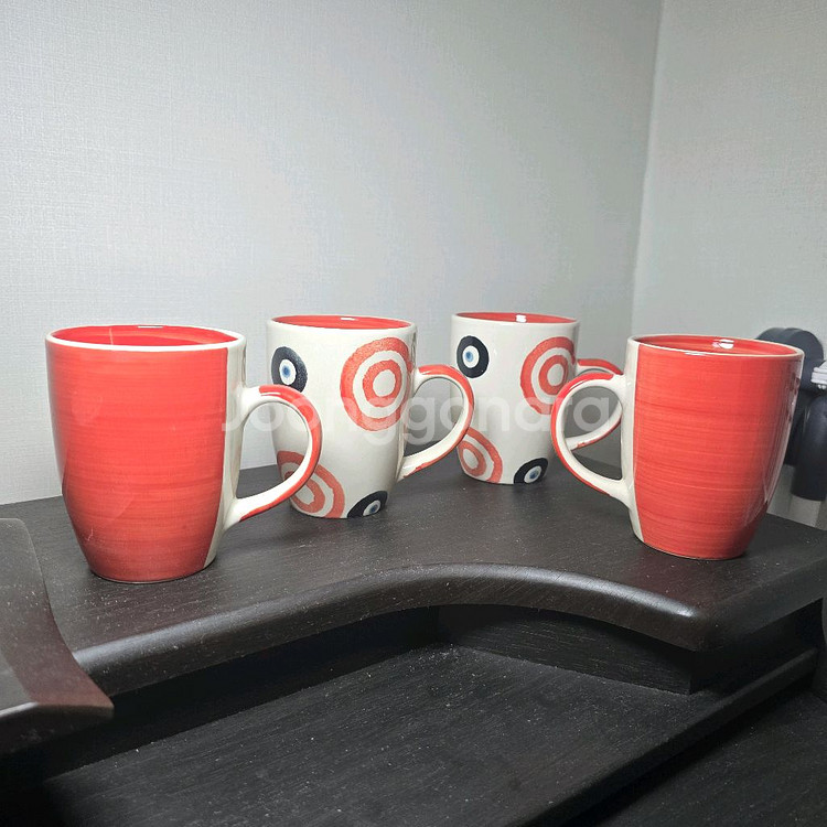 새상품 머그컵 4p 세트 일괄--0