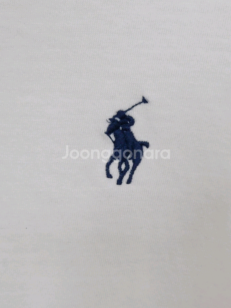 (L) 랄프로렌 폴로 반팔티 화이트 로고 면티셔츠--3