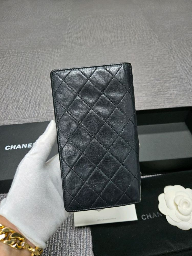 [특가][정품]샤넬 깜봉 가죽 장지갑--1