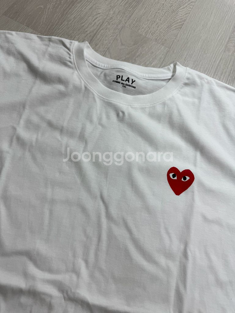 꼼데 반팔 화이트(3xl)--0