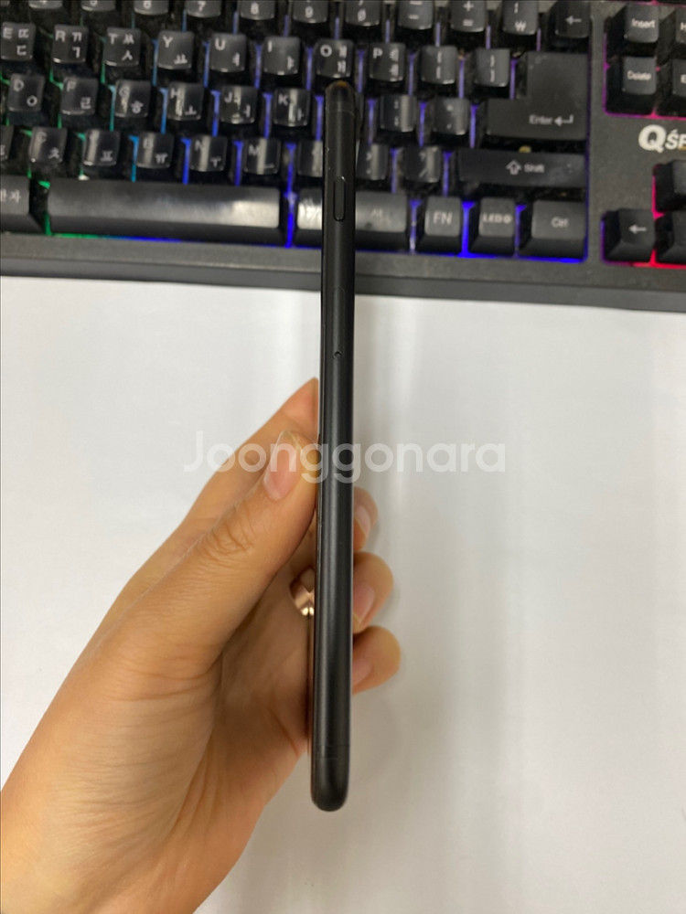 아이폰7플러스 매트블랙 외관AA급 128G 100%--4