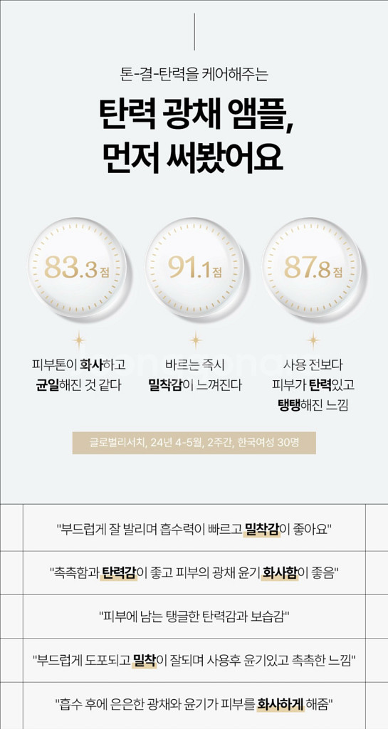 새상품) 수려한 탄력 래디언스 광채 앰플 세트--4