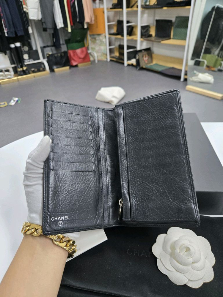 [A급컨디션]샤넬 깜봉 장지갑--4