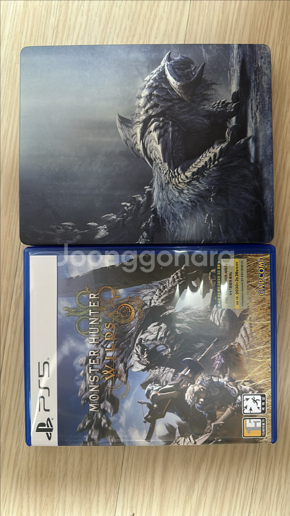 [PS5]몬스터헌터 와일즈+스틸북 포함 팝니다--0