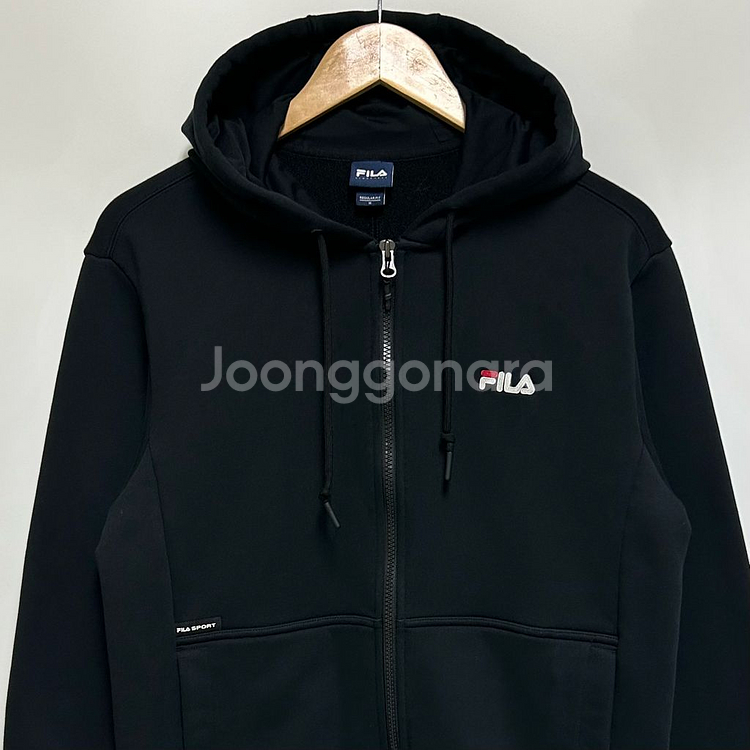 [남여공용 95]FILA 휠라 블랙 후드집업--1
