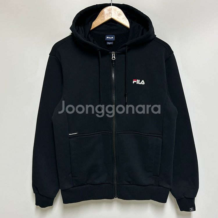 [남여공용 95]FILA 휠라 블랙 후드집업--0
