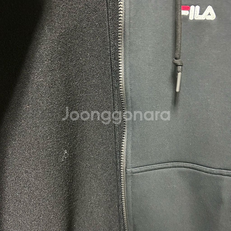 [남여공용 95]FILA 휠라 블랙 후드집업--5