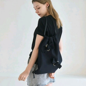 수인 투 리본 백팩 스트링 짐색 (정가86000)