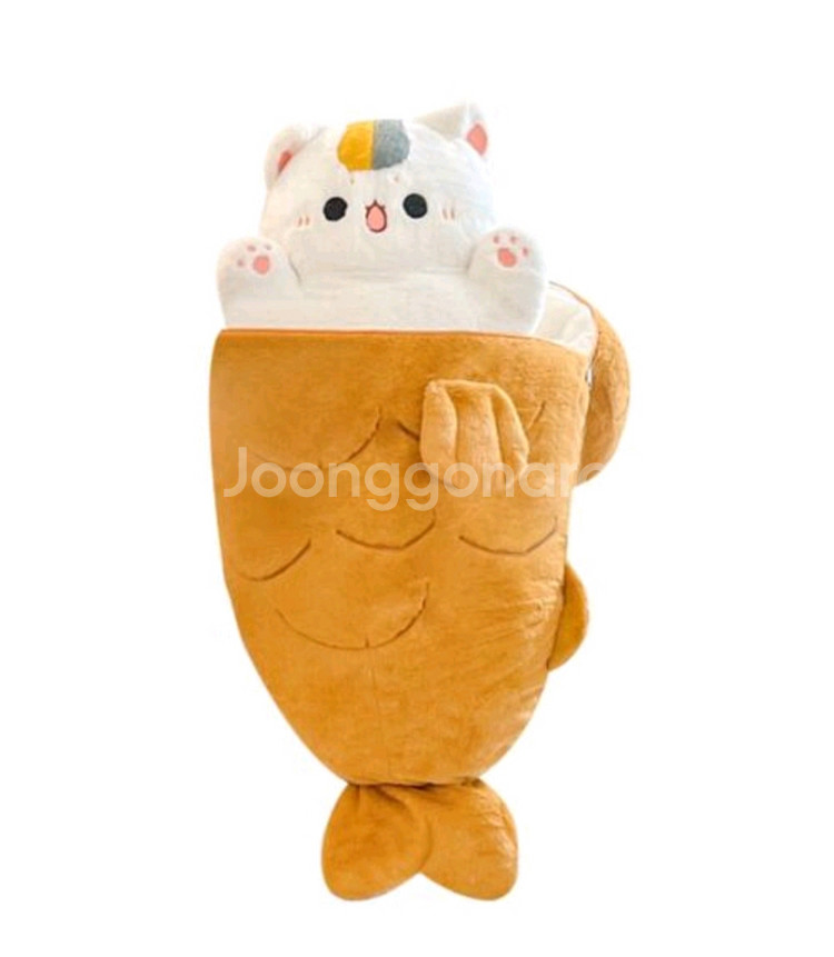 정품)까꿍붕어빵고양이동물인형쿠션중형미개봉봉제인형 완구--5