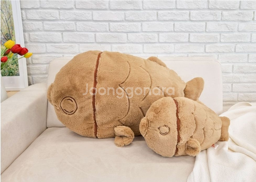 정품)까꿍붕어빵고양이동물인형쿠션중형미개봉봉제인형 완구--7