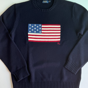 폴로 랄프로렌 성조기 니트 M (MADE IN USA)
