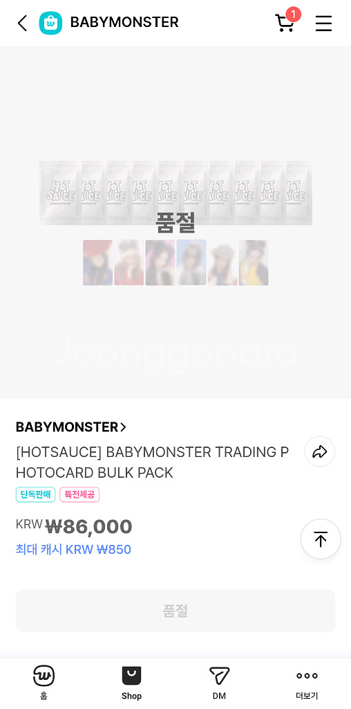 베이비몬스터 치키타 포토카드--1