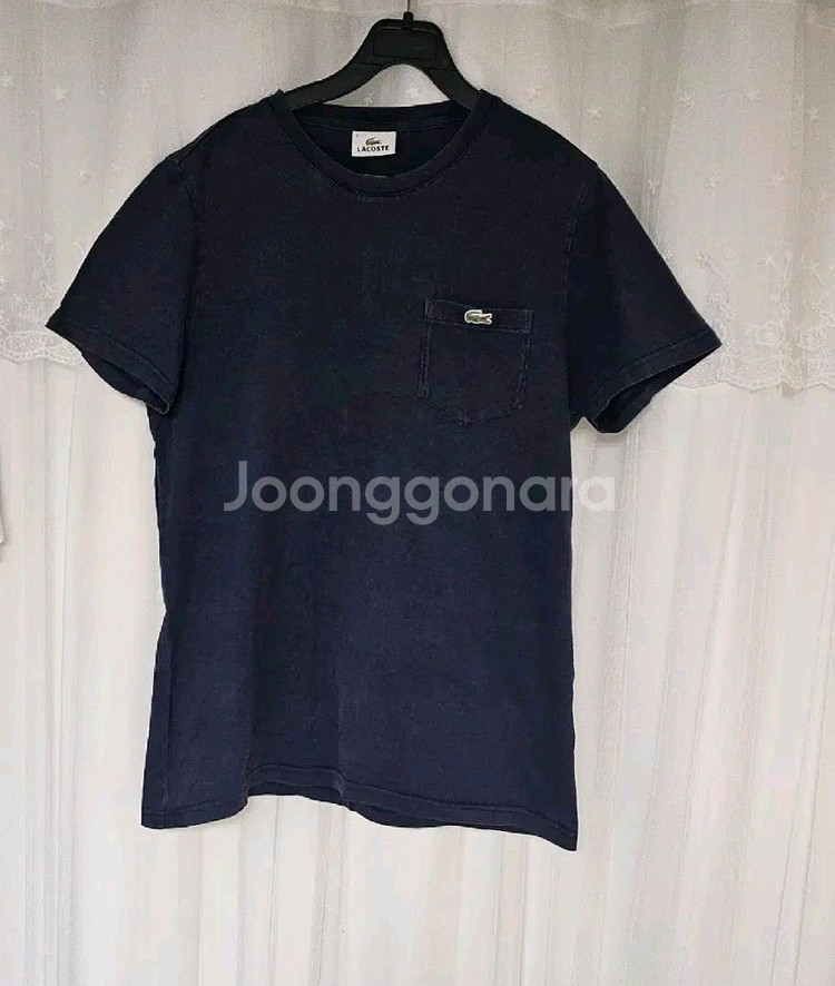 백화점 정품 라코스테 남성 면스판 티셔츠--0