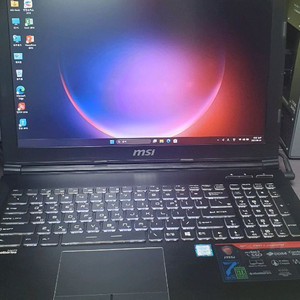msi 게이밍노트북 i7-16g-256g+1t-1050