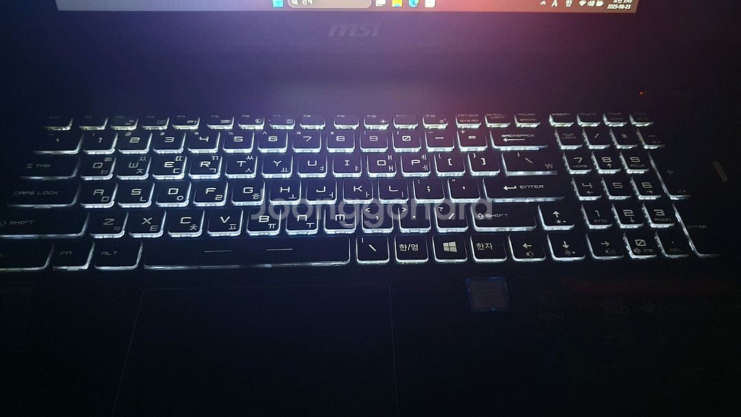 msi 게이밍노트북 i7-16g-256g+1t-1050--8