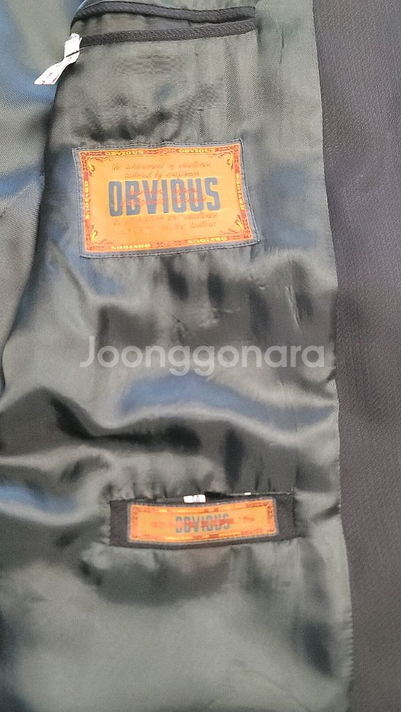 남성 자켓, Obvious 검정 블레이저 100~105--2