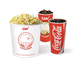 CGV 직영점 팝콘L 음료2개 세트