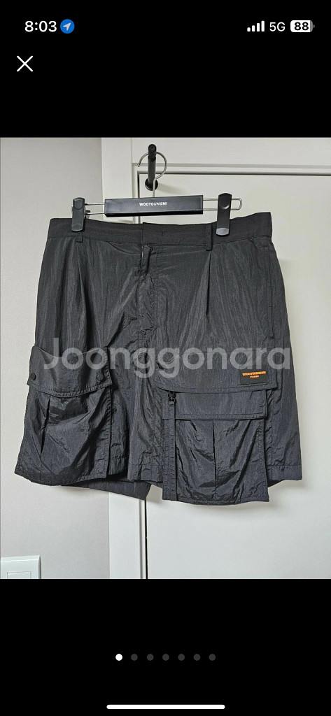 우영미 20SS 나일론 반바지(택은 뗀상태: 가격 참고--0
