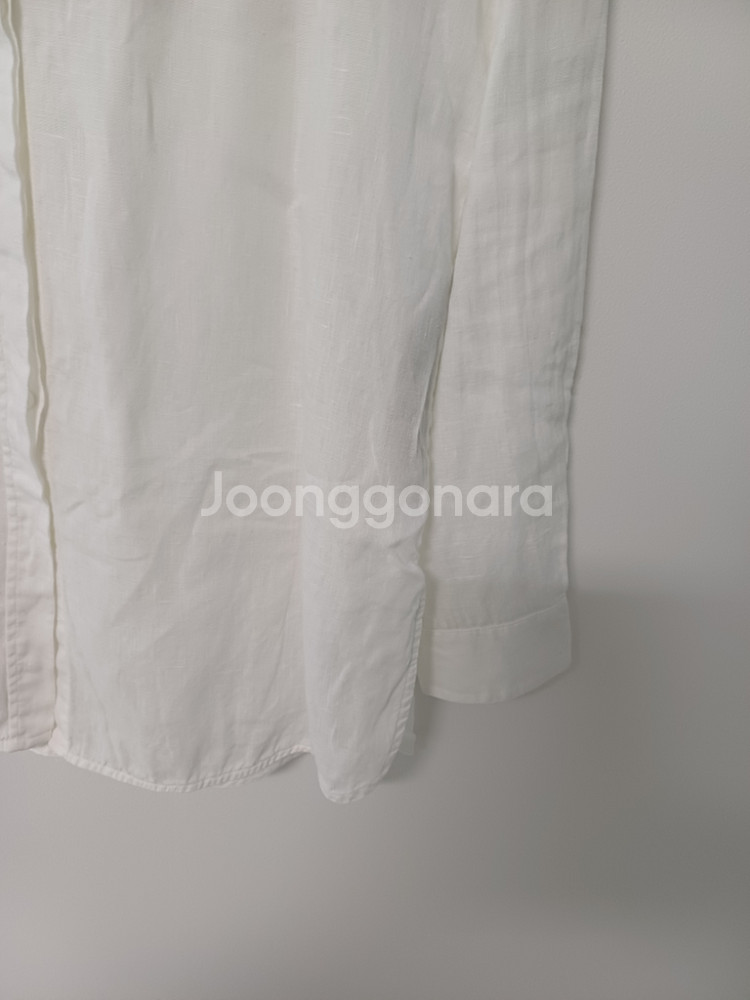 여성 마시모뚜띠 화이트 린넨셔츠 (새상품급90))--3