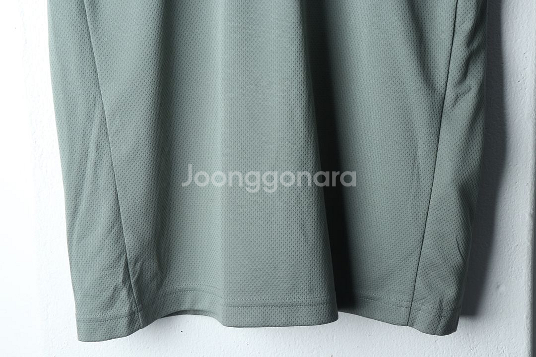 (L) 블랙야크 반팔 카라 티셔츠 기능성 카키--3