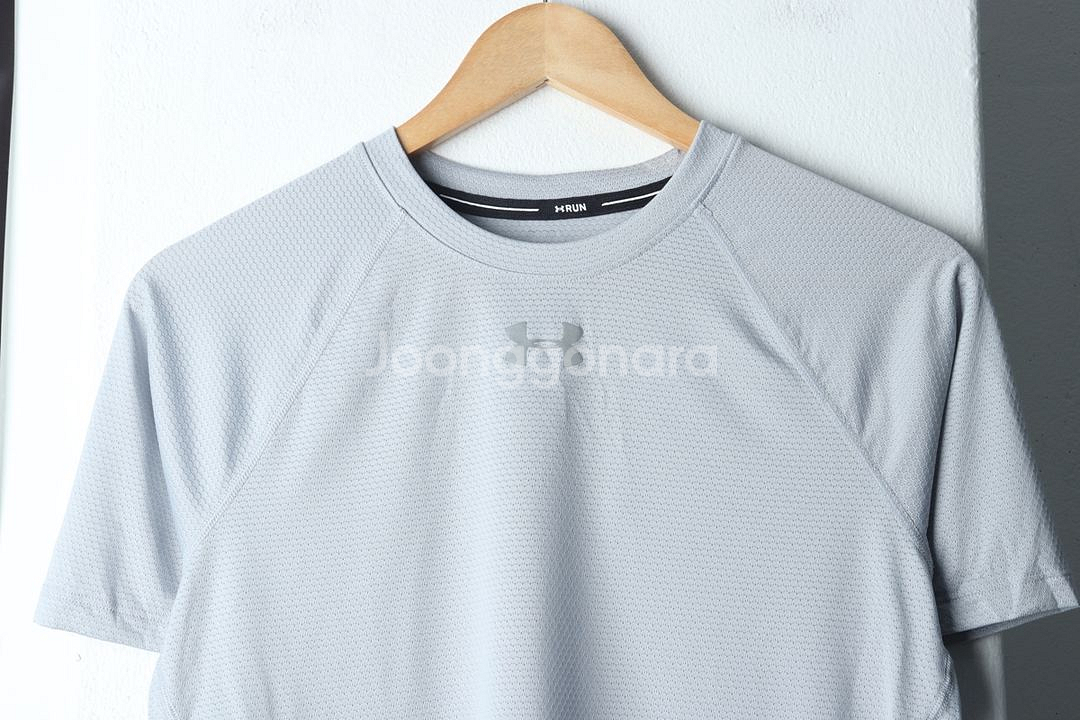 (S) 언더아머 반팔 티셔츠 런닝 기능성 그레이--2