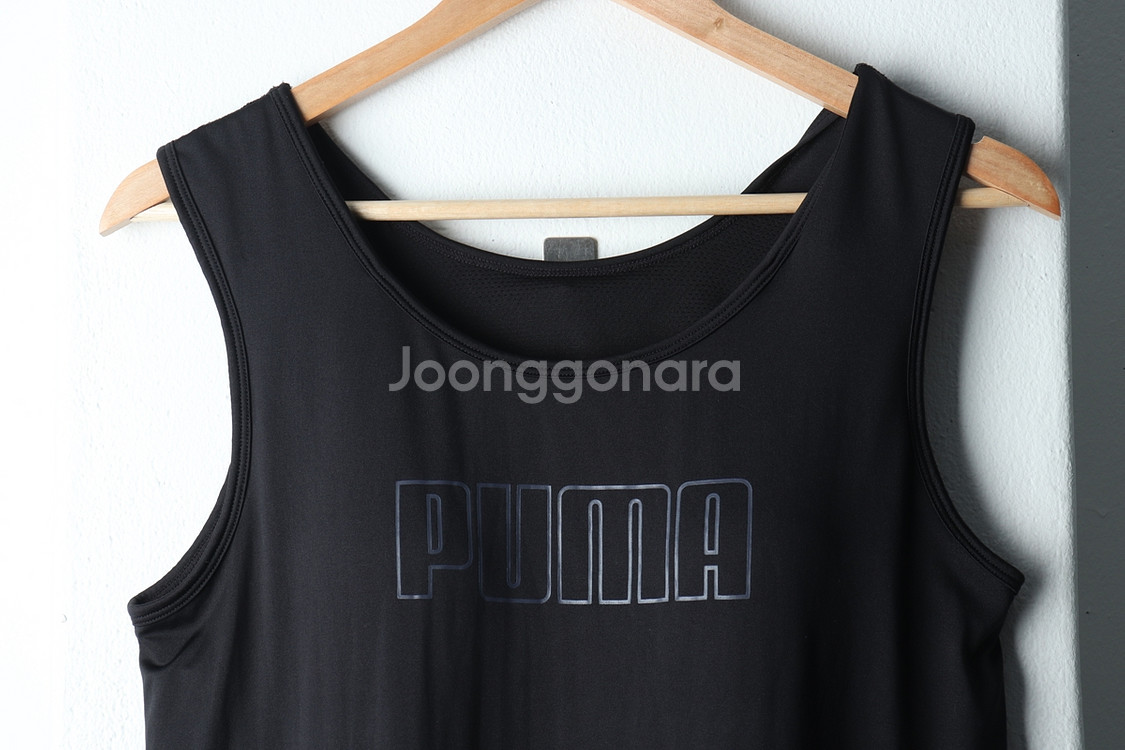 W(XL) 퓨마 드레스 원피스 민소매 기능성 블랙--2