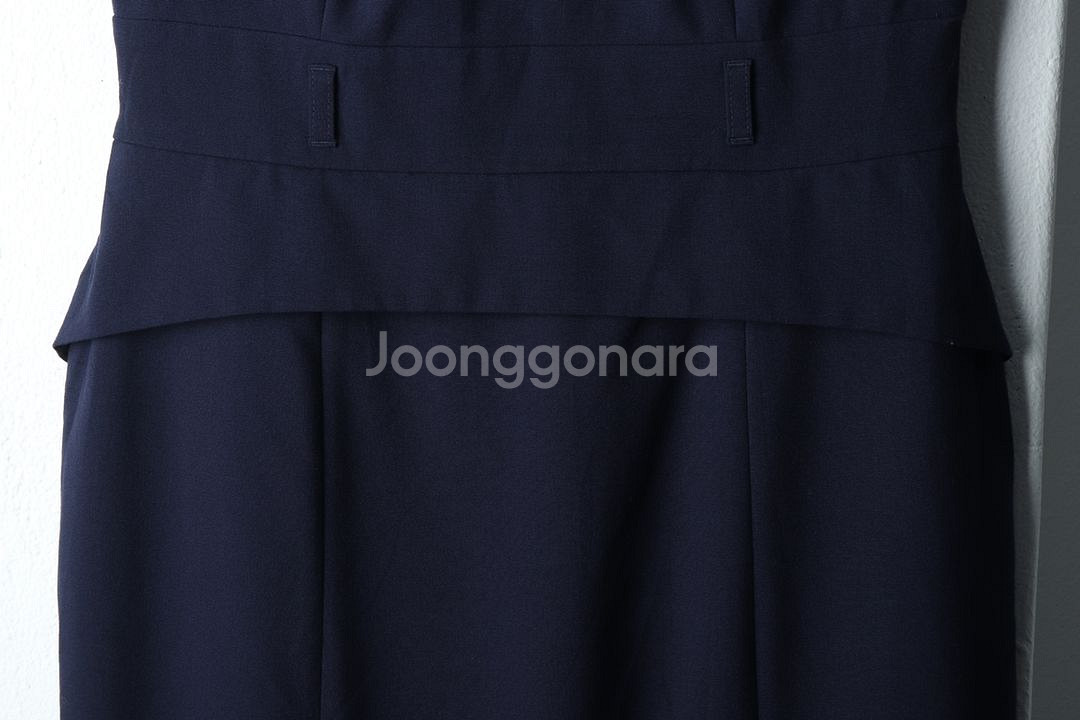 W(S) 캘빈클라인 드레스 원피스 민소매 네이비--3