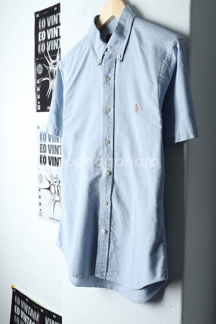 (M-L) 폴로 랄프로렌 반팔셔츠 남방 옥스포드--0