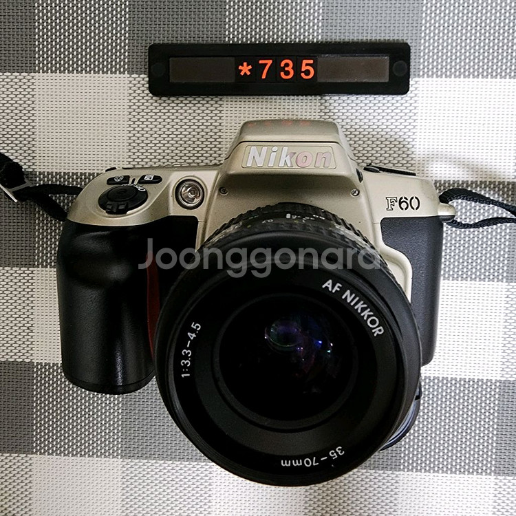 니콘 F 60 필름카메라 35-70mm 줌렌즈--0