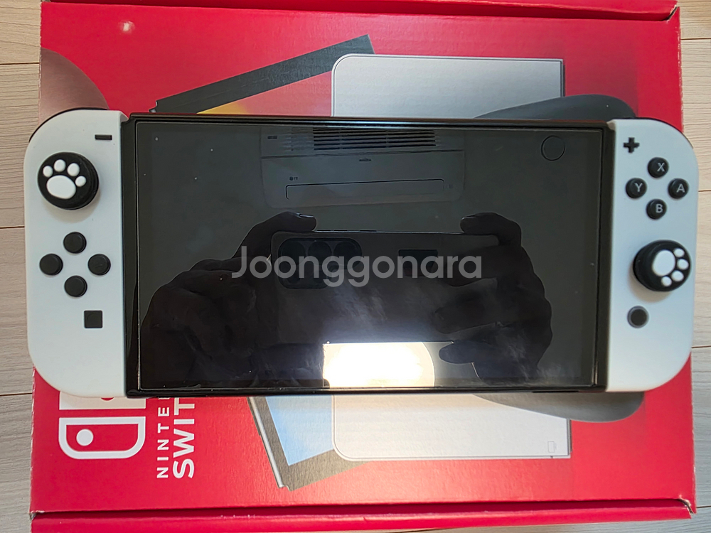 닌텐도 스위치 OLED 화이트 + 악세사리--1
