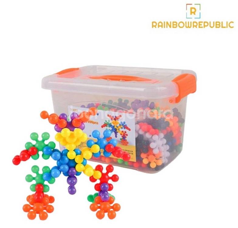 레인보우리퍼블릭 눈송이 블럭 200pcs--0