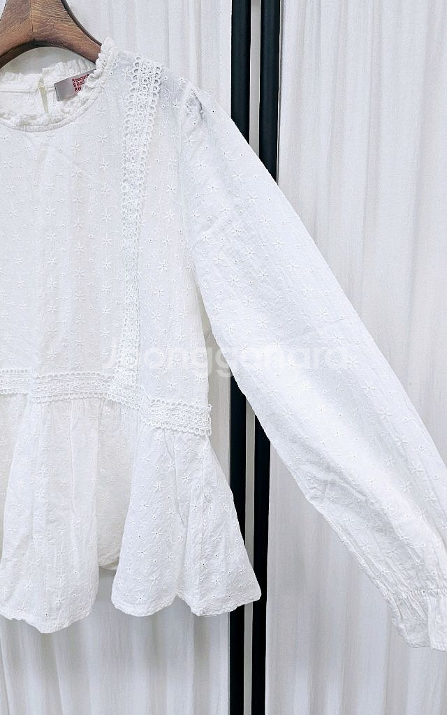 에잇세컨즈 레이스 자수블라우스 넥프릴 베이비--2